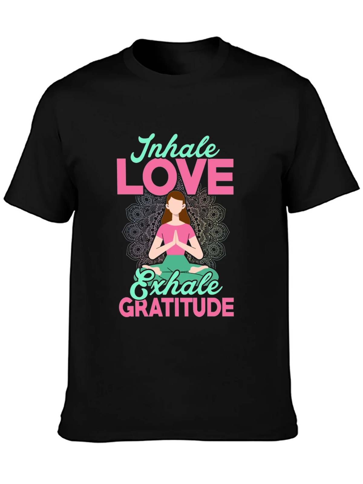 Inhale Love Exhale Gratitude T-Shirt - Yoga Meditation Tee product image 6