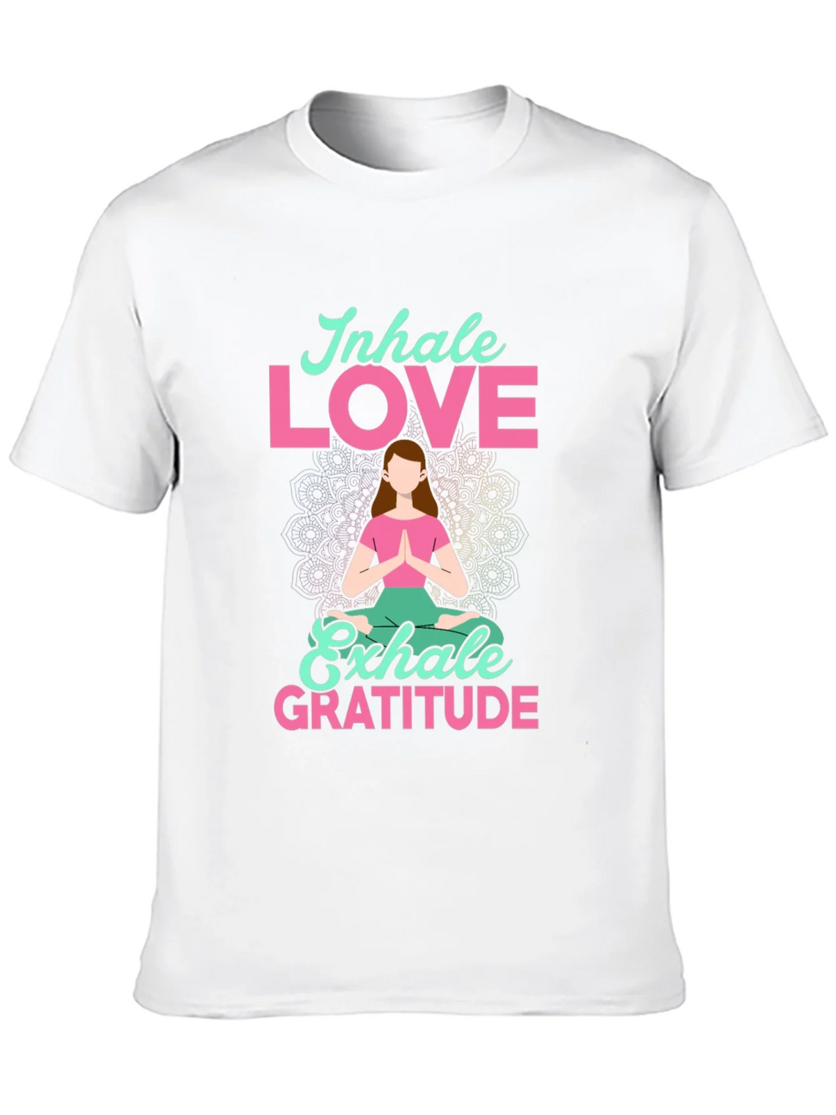 Inhale Love Exhale Gratitude T-Shirt - Yoga Meditation Tee product image 12