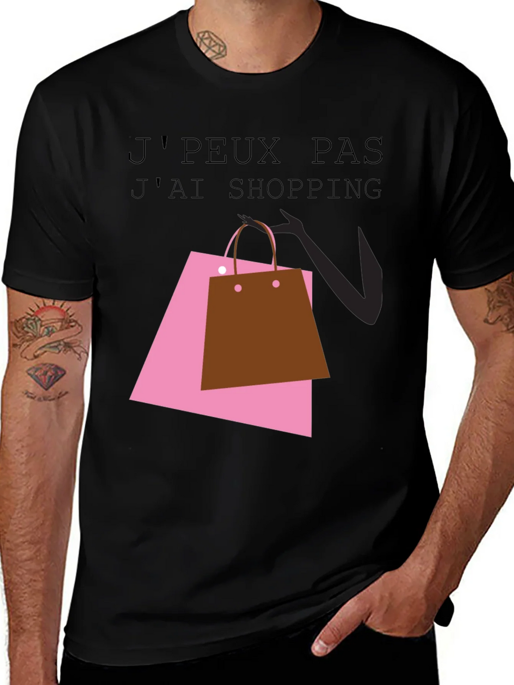 Shopping Spree Tee - French Slogan T-Shirt product image 1