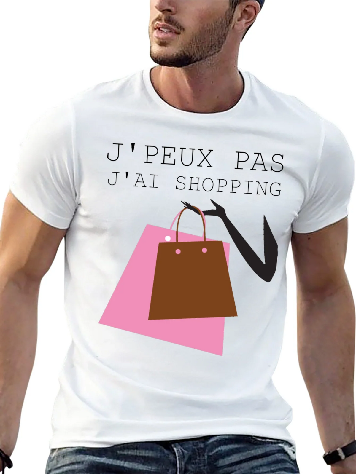 Shopping Spree Tee - French Slogan T-Shirt product image 4