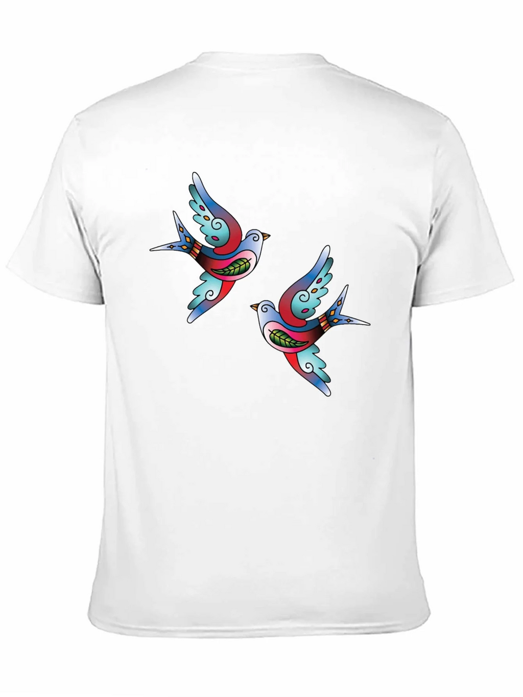 Swallow Tattoo Graphic Black T-Shirt product image 2