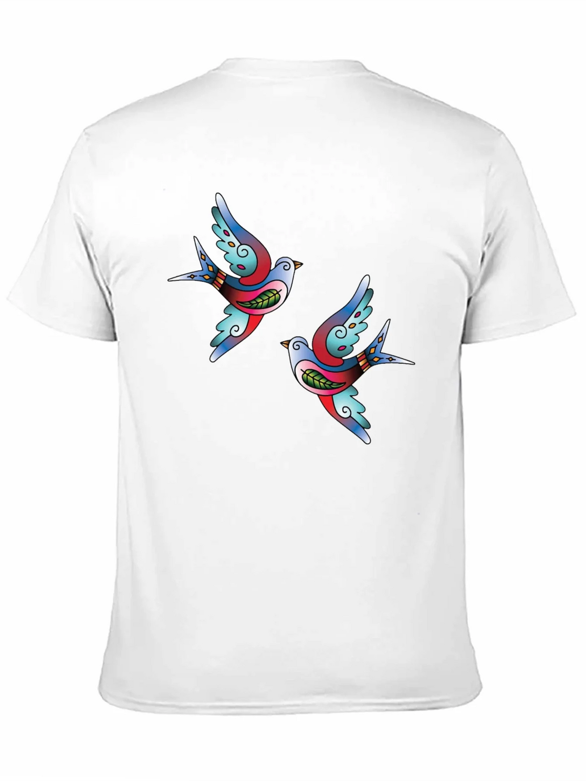 Swallow Tattoo Graphic Black T-Shirt product image 2