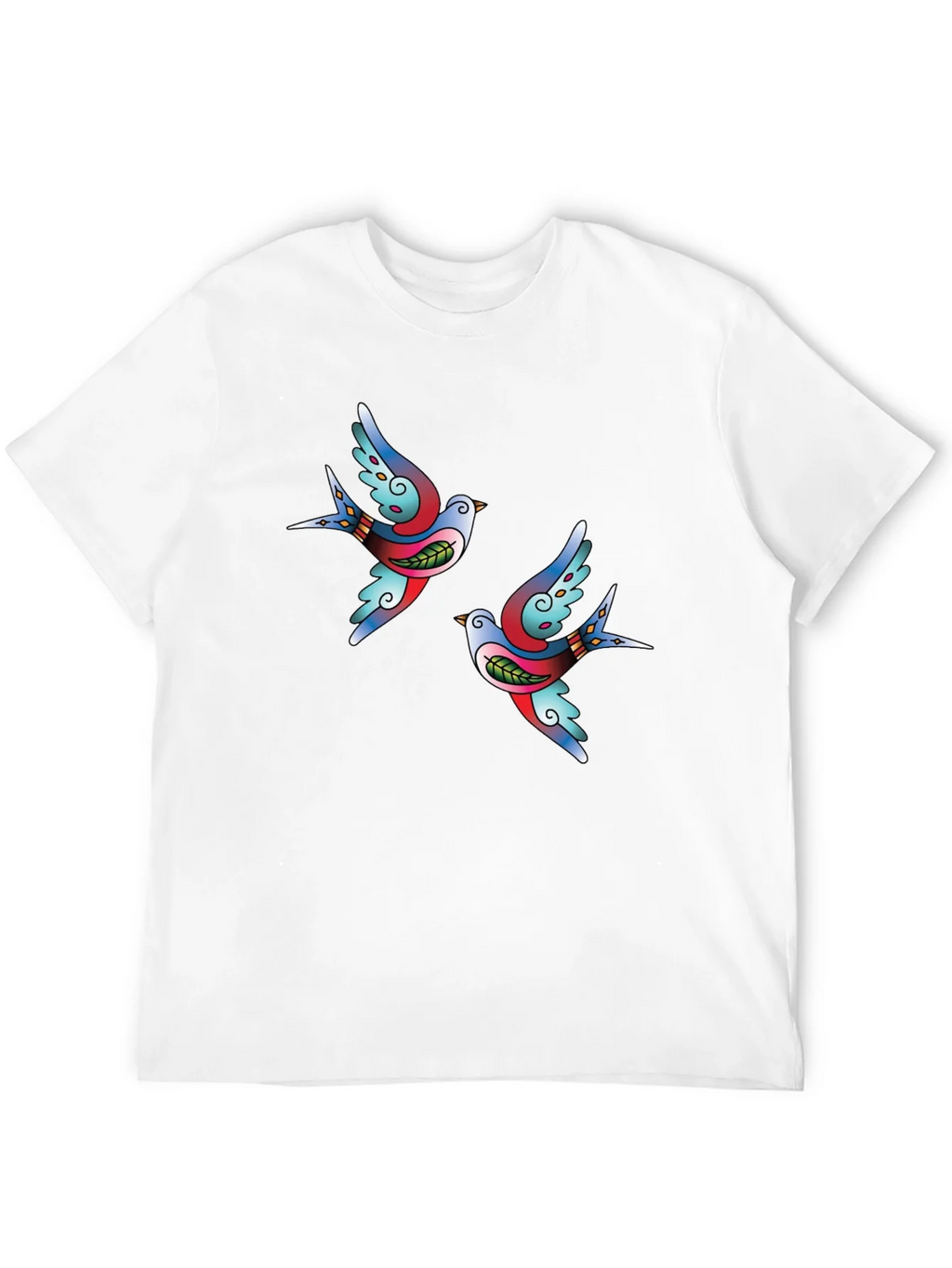 Swallow Tattoo Graphic Black T-Shirt product image 3