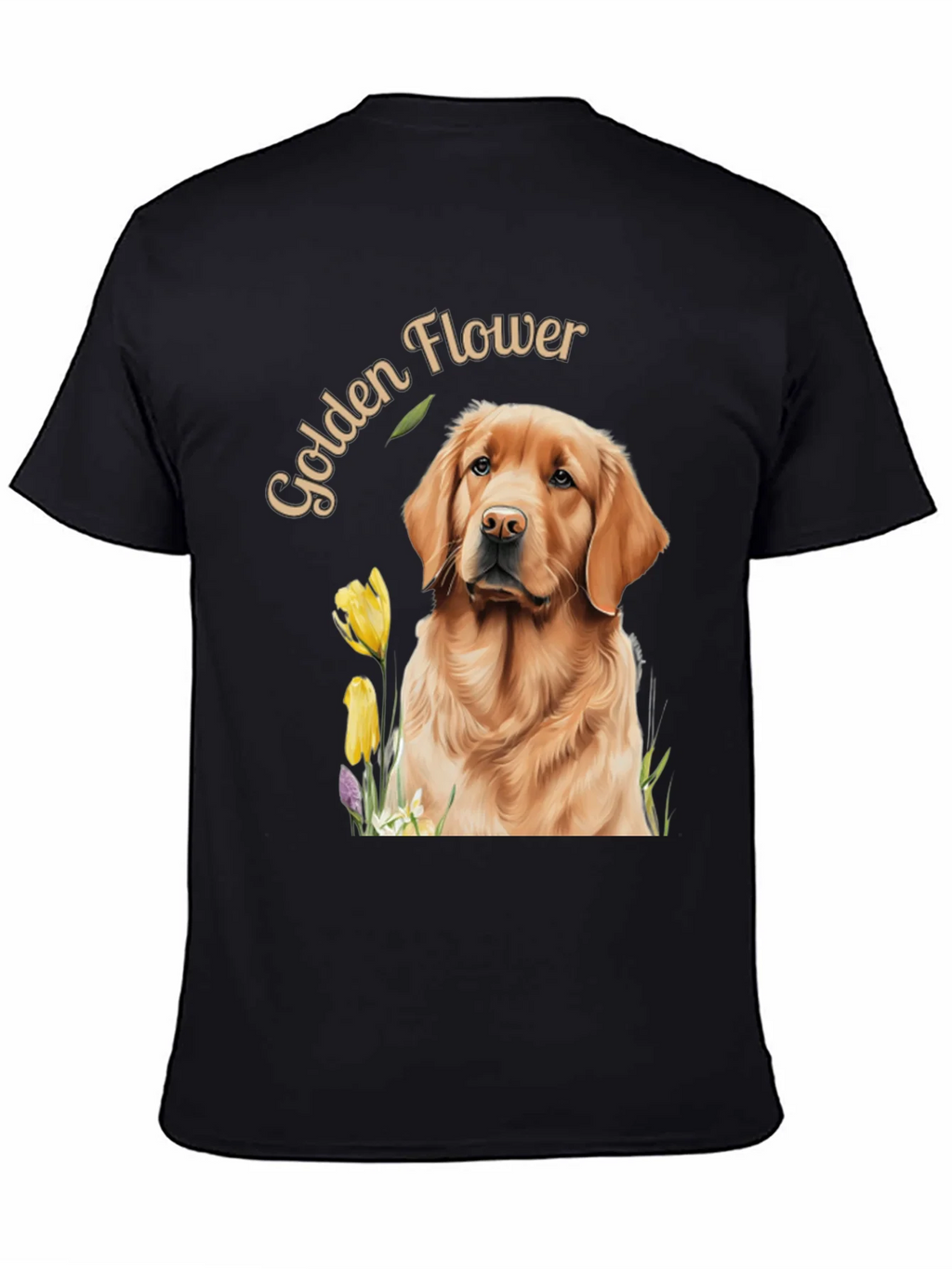Golden Flower Dog Graphic Tee product image 7