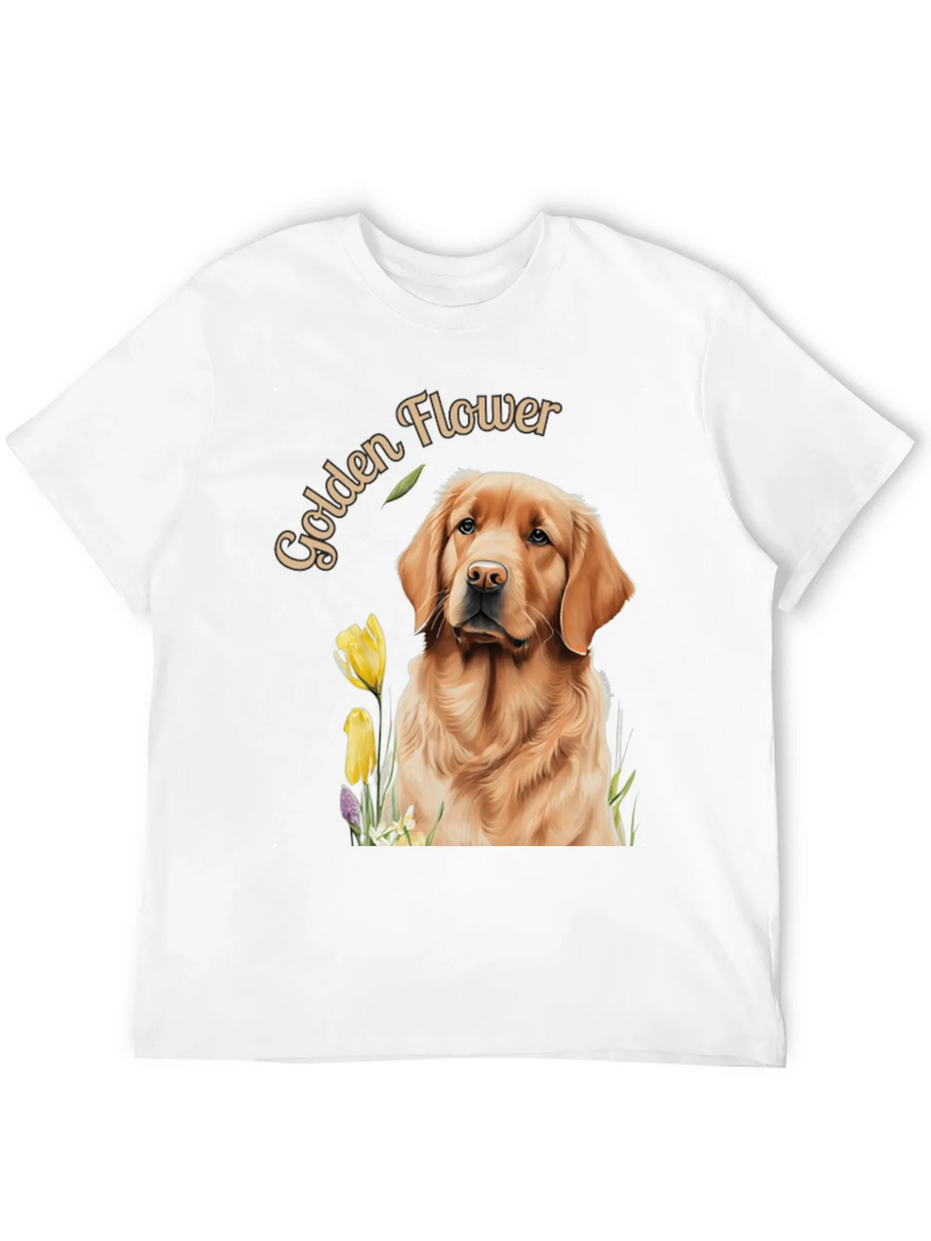 Golden Flower Dog Graphic Tee product image 3