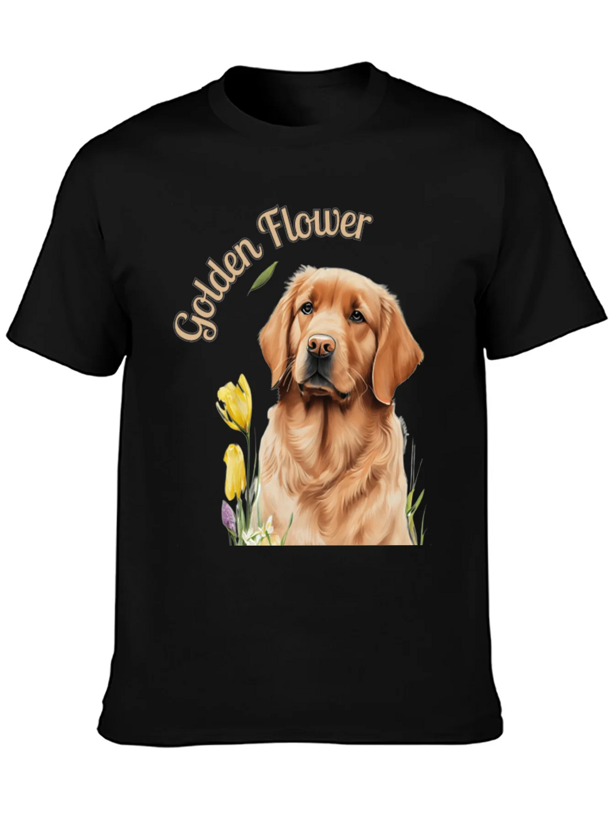 Golden Flower Dog Graphic Tee product image 6