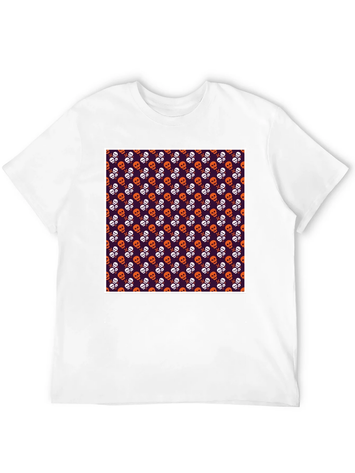 Skull Pattern T-Shirt - Halloween Style product image 3