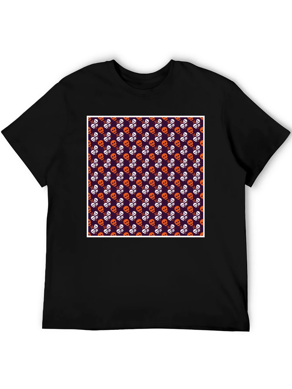 Skull Pattern T-Shirt - Halloween Style product image 8
