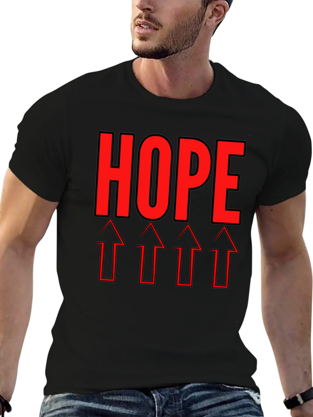 HOPE Graphic Tee - Upward Arrows Motivation product image 9