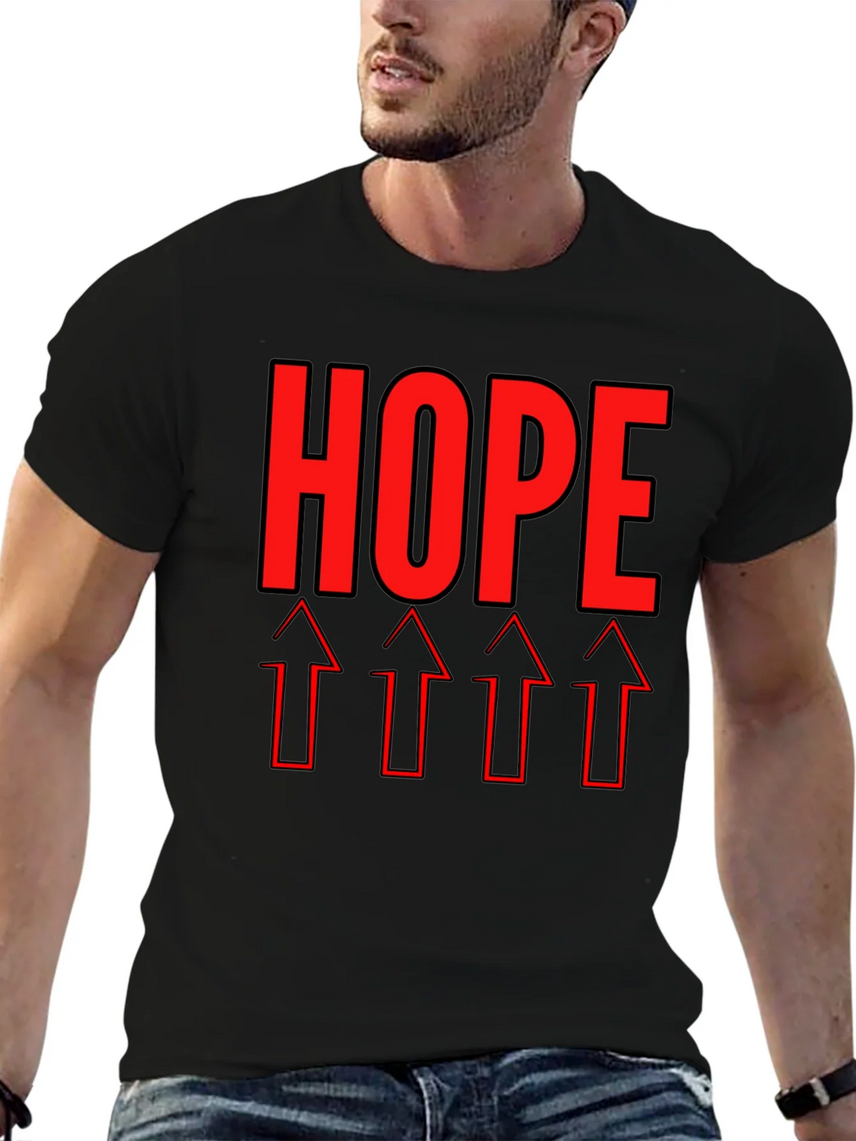 HOPE Graphic Tee - Upward Arrows Motivation product image 9