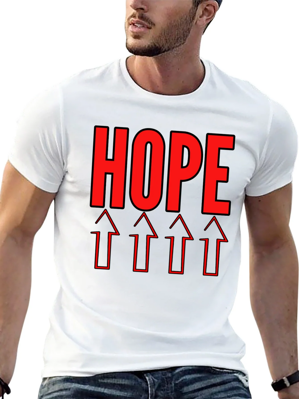 HOPE Graphic Tee - Upward Arrows Motivation product image 4
