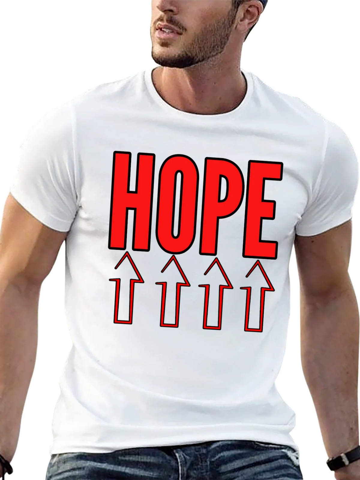 HOPE Graphic Tee - Upward Arrows Motivation product image 4