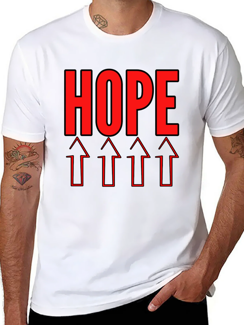 HOPE Graphic Tee - Upward Arrows Motivation product image 10
