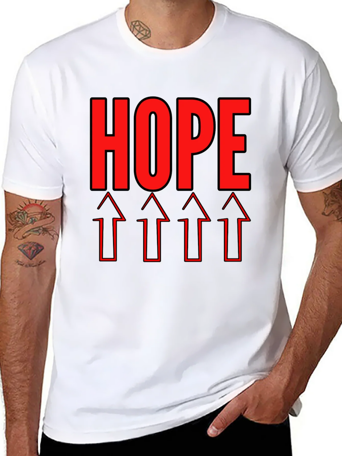 HOPE Graphic Tee - Upward Arrows Motivation product image 10