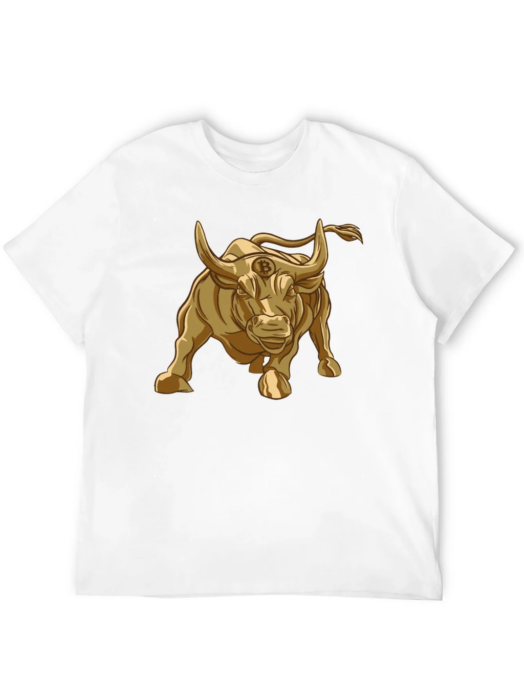 Bitcoin Bull T-Shirt - Golden Crypto Design product image 3