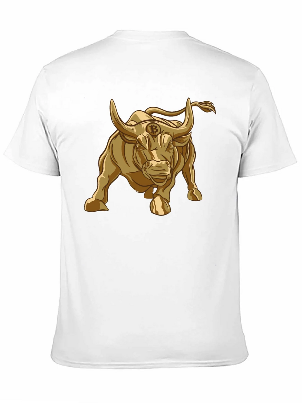 Bitcoin Bull T-Shirt - Golden Crypto Design product image 2