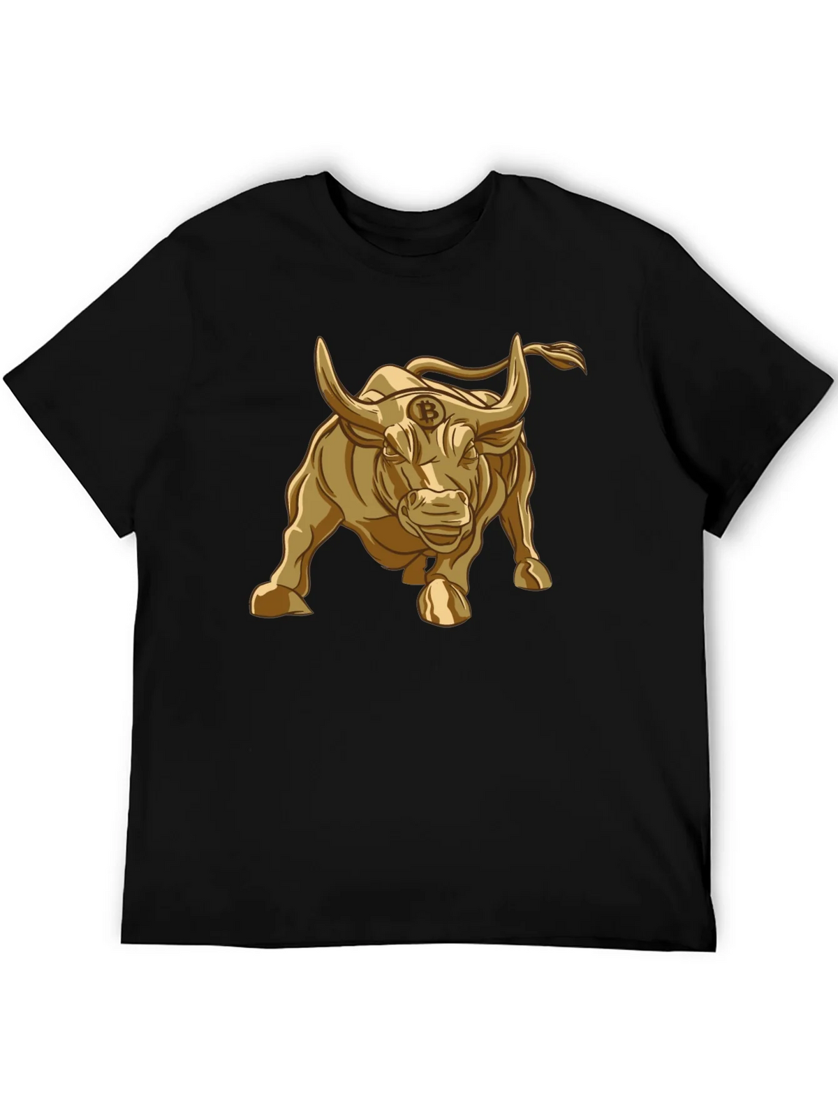 Bitcoin Bull T-Shirt - Golden Crypto Design product image 8