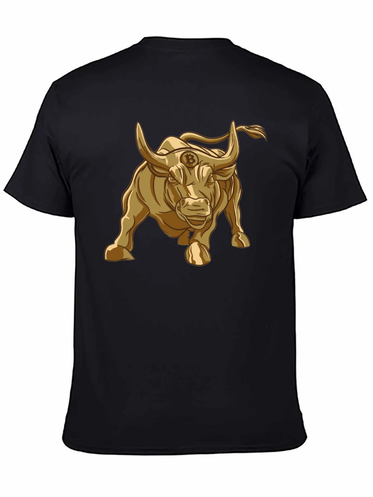 Bitcoin Bull T-Shirt - Golden Crypto Design product image 7