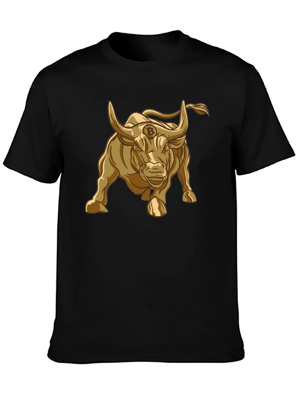 Bitcoin Bull T-Shirt - Golden Crypto Design product image 6