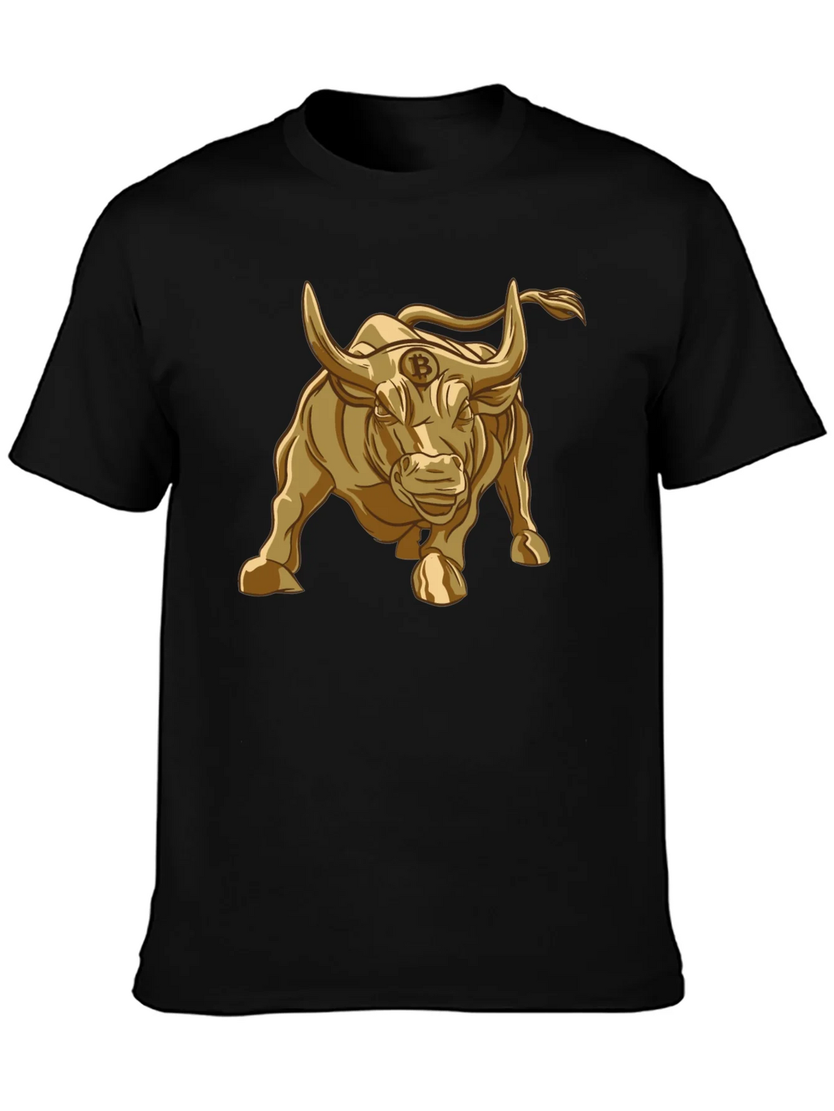 Bitcoin Bull T-Shirt - Golden Crypto Design product image 6
