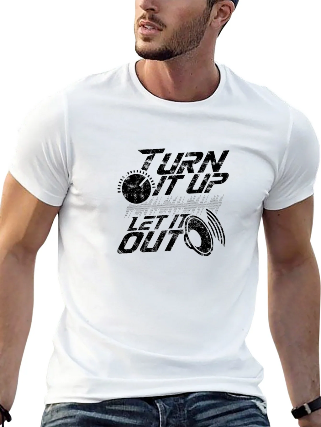 Turn It Up Graphic Tee - Black product image 4