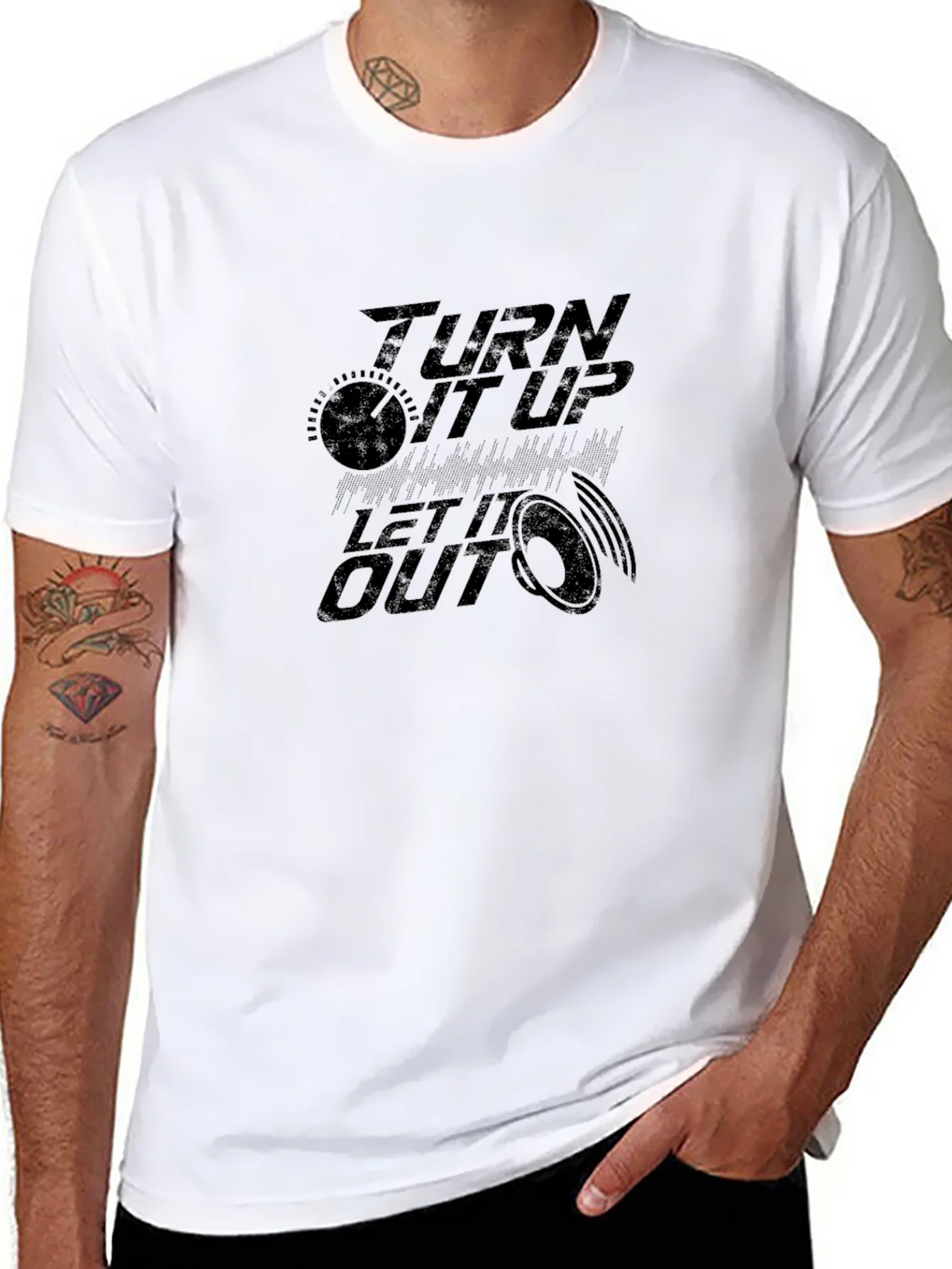 Turn It Up Graphic Tee - Black product image 10