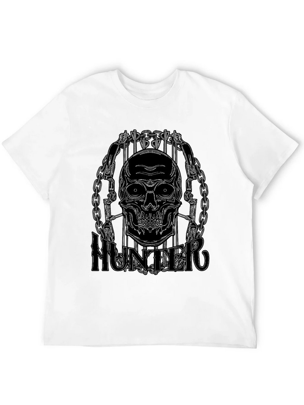 Skull Hunter Black Graphic Tee product image 3
