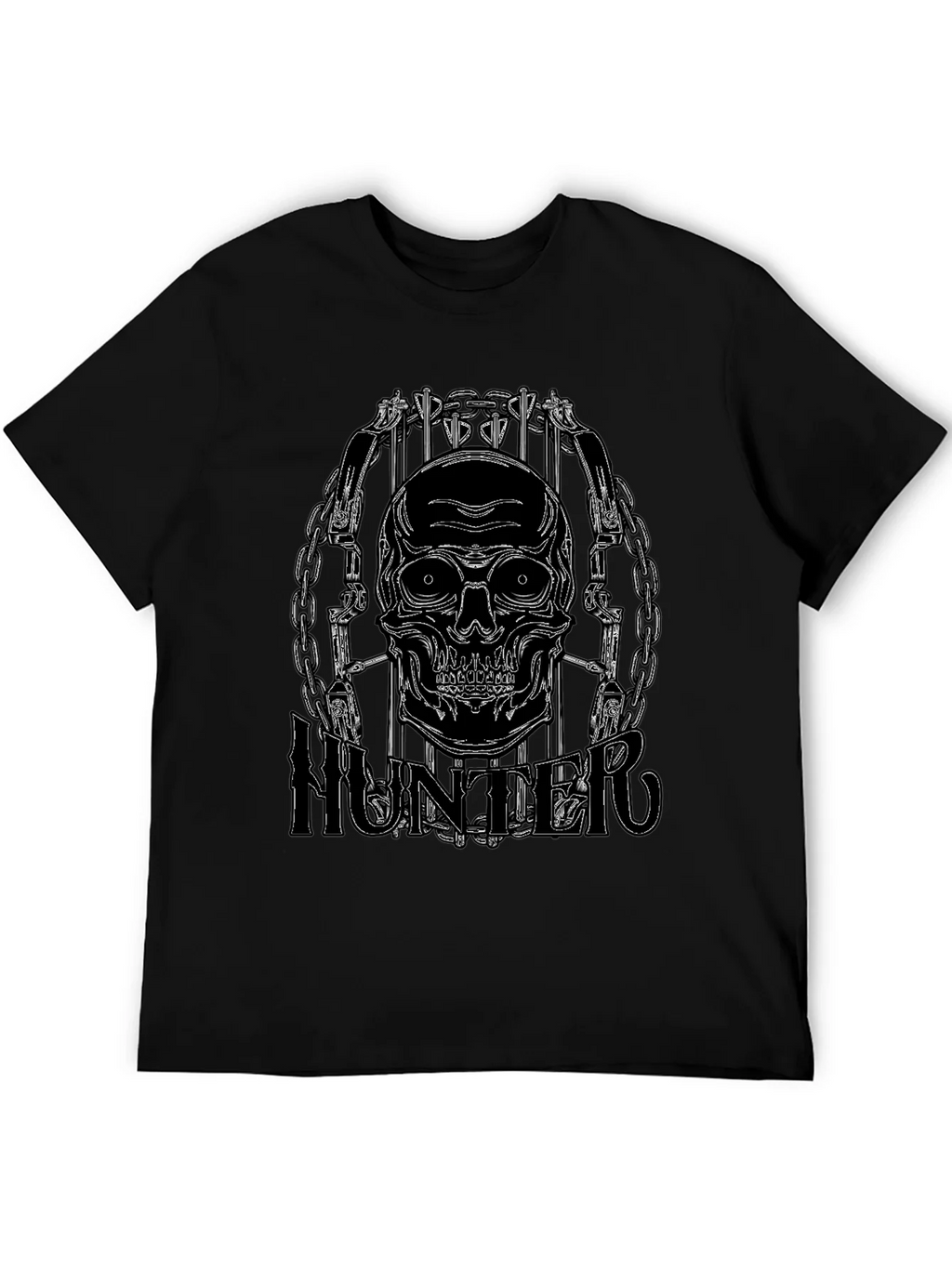 Skull Hunter Black Graphic Tee product image 8