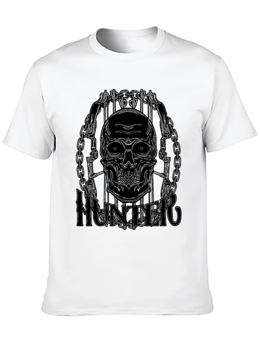 Skull Hunter Black Graphic Tee product image 12