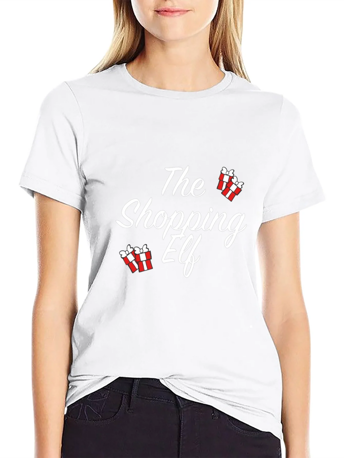 The Shopping Elf Christmas T-Shirt product image 11