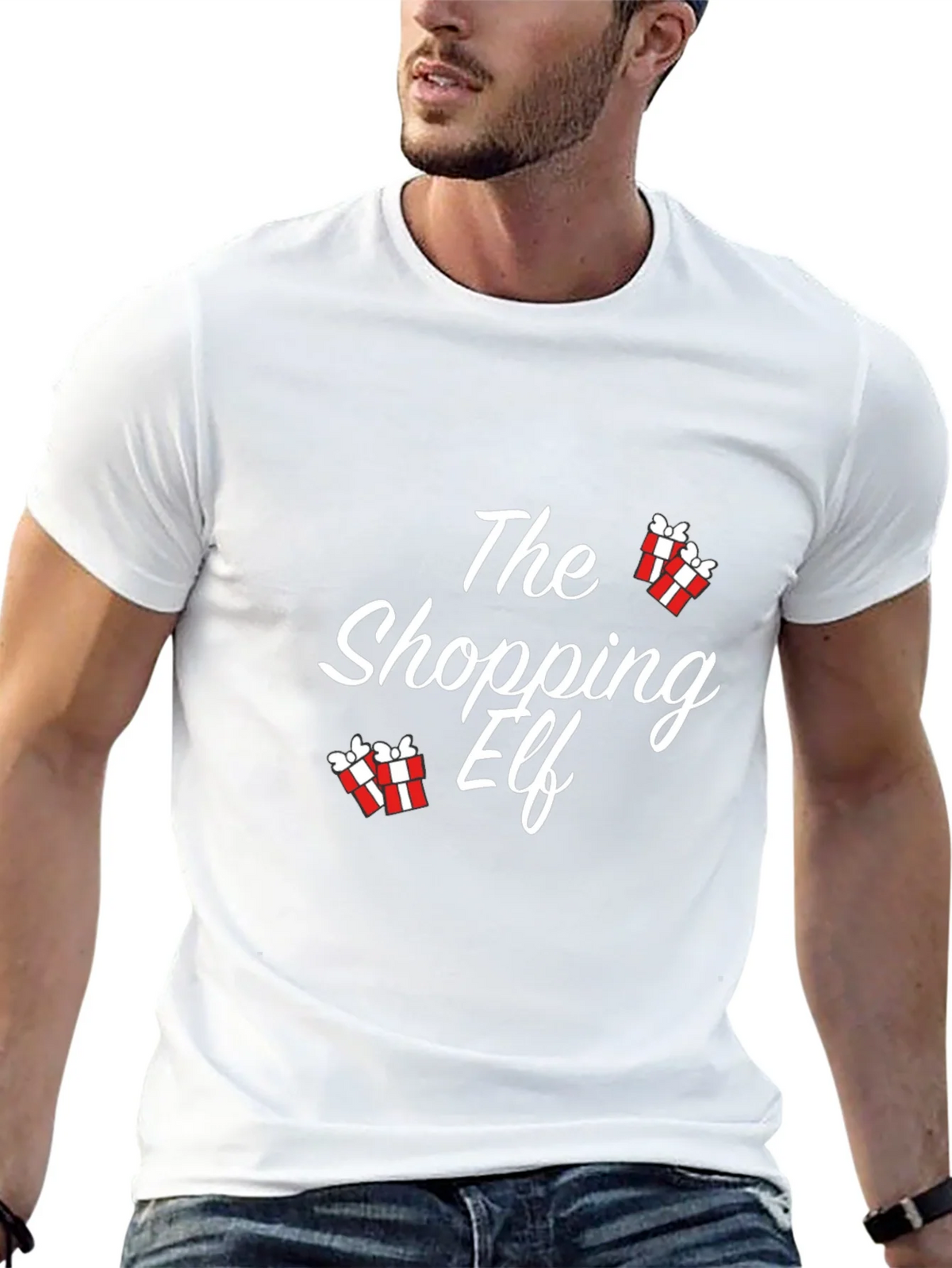 The Shopping Elf Christmas T-Shirt product image 4