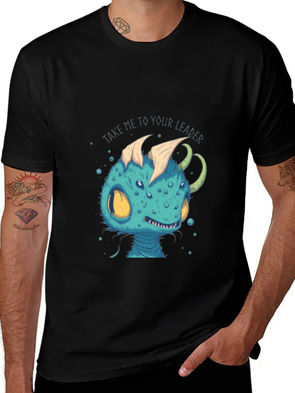 Alien Creature T-Shirt - Take Me To Your Leader product image 1
