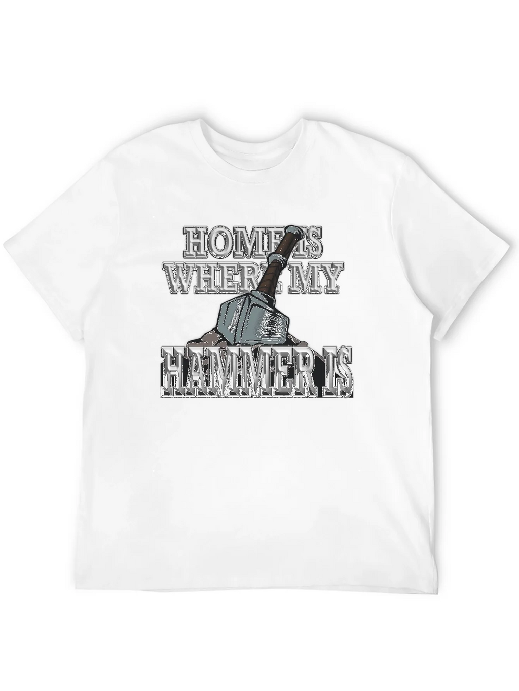 Home is Where My Hammer Is Mens Graphic T-Shirt product image 3