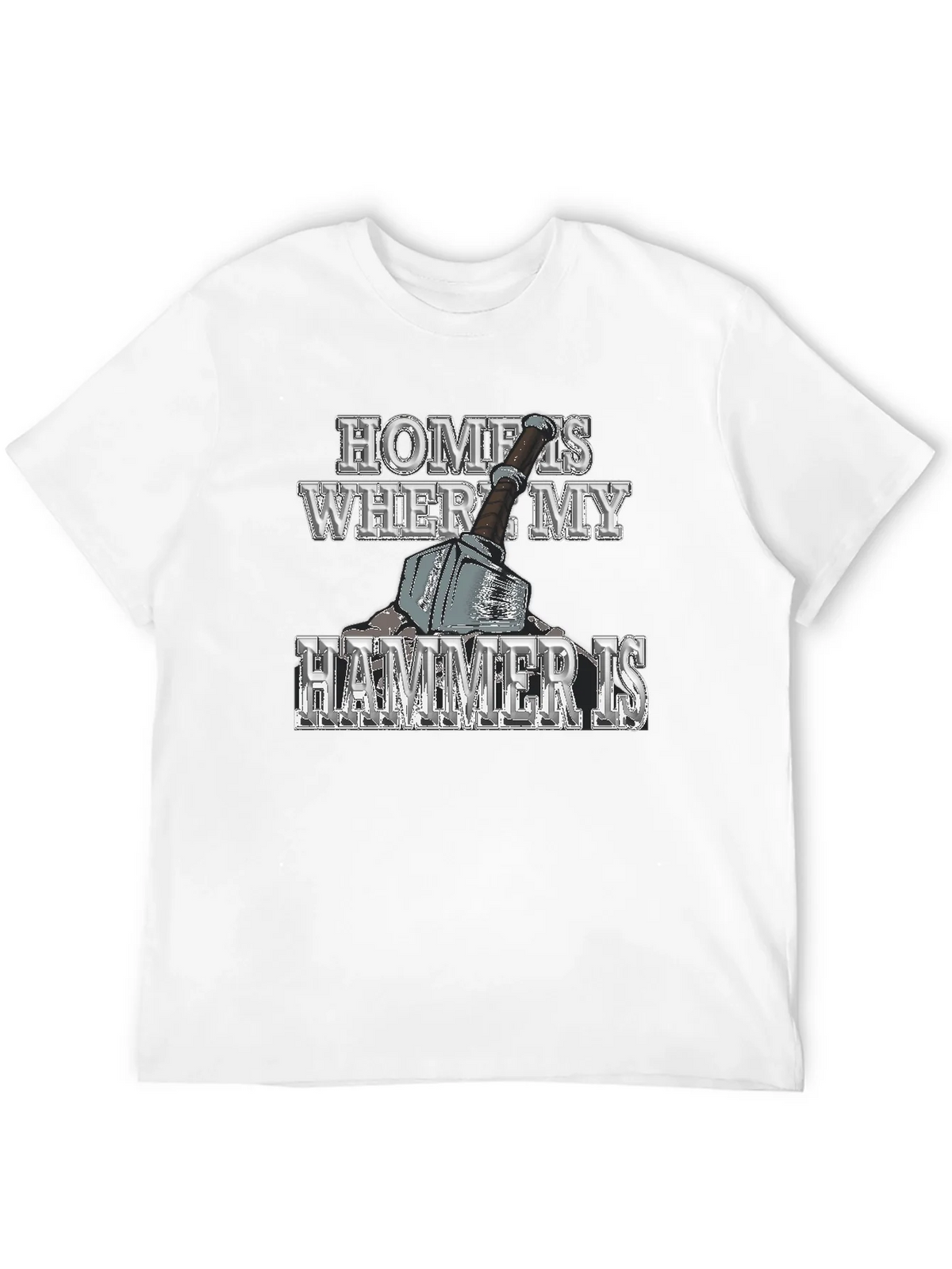 Home is Where My Hammer Is Mens Graphic T-Shirt product image 3