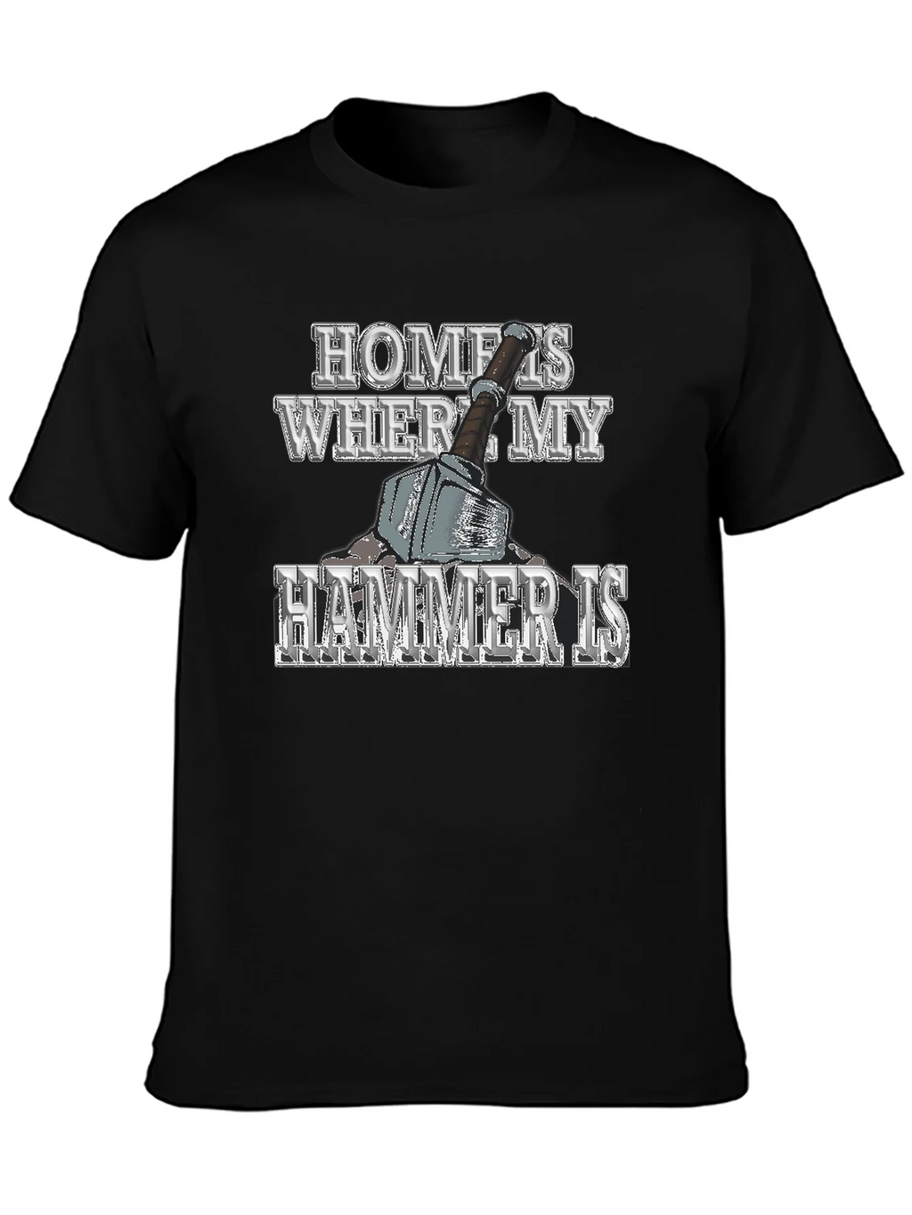 Home is Where My Hammer Is Mens Graphic T-Shirt product image 6