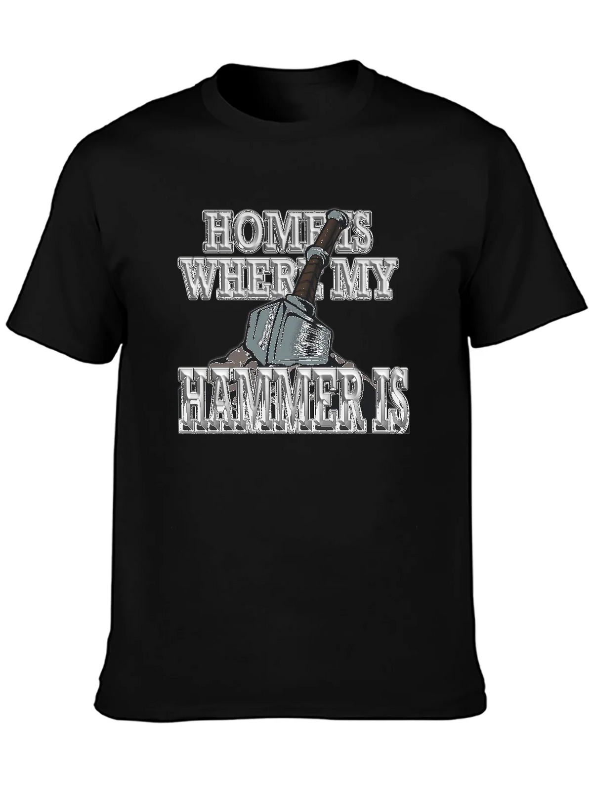 Home is Where My Hammer Is Mens Graphic T-Shirt product image 6