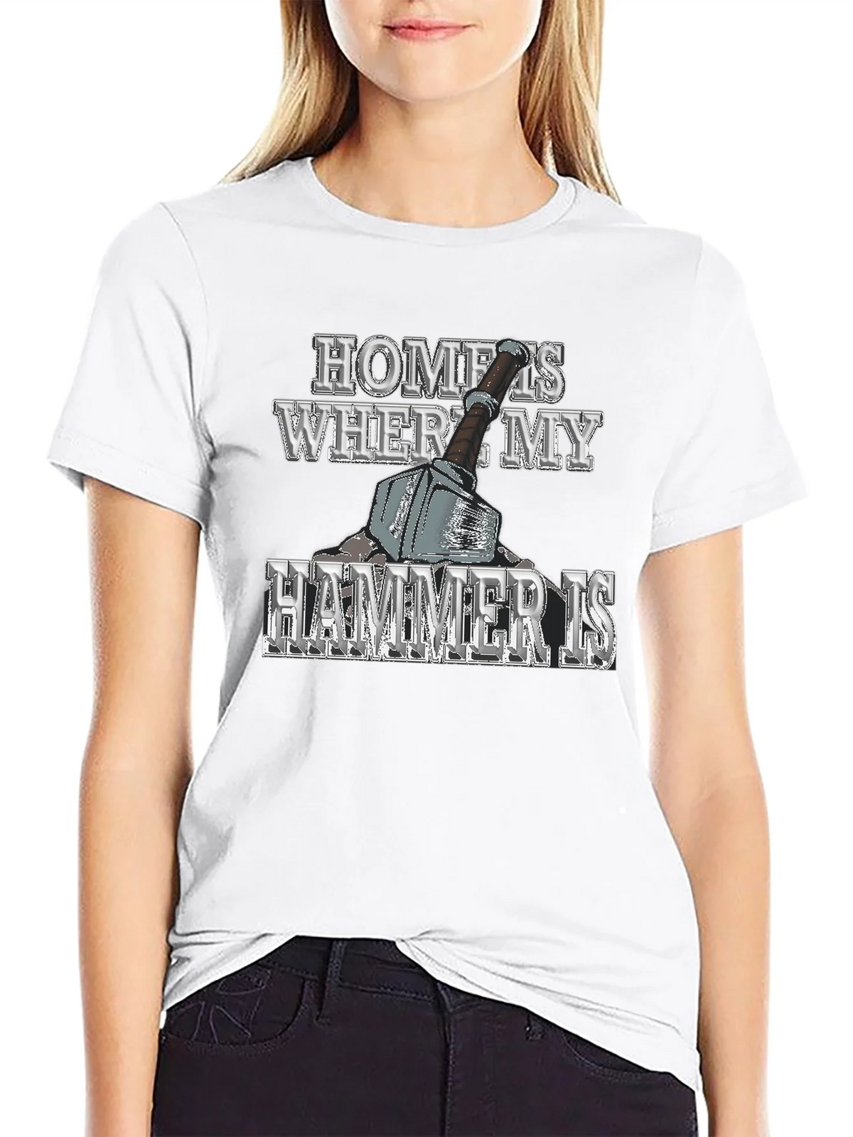 Home is Where My Hammer Is Mens Graphic T-Shirt product image 11