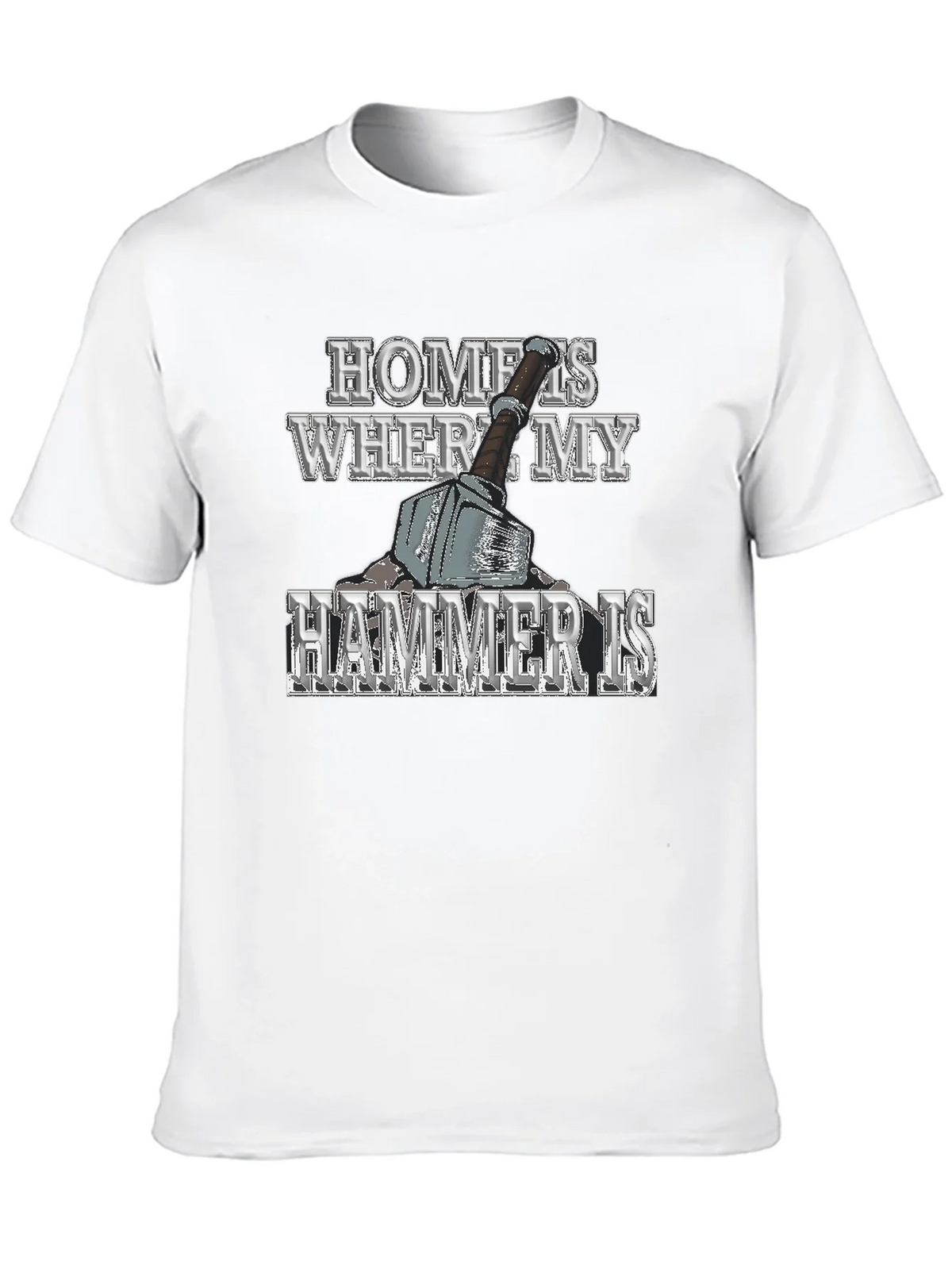 Home is Where My Hammer Is Mens Graphic T-Shirt product image 12