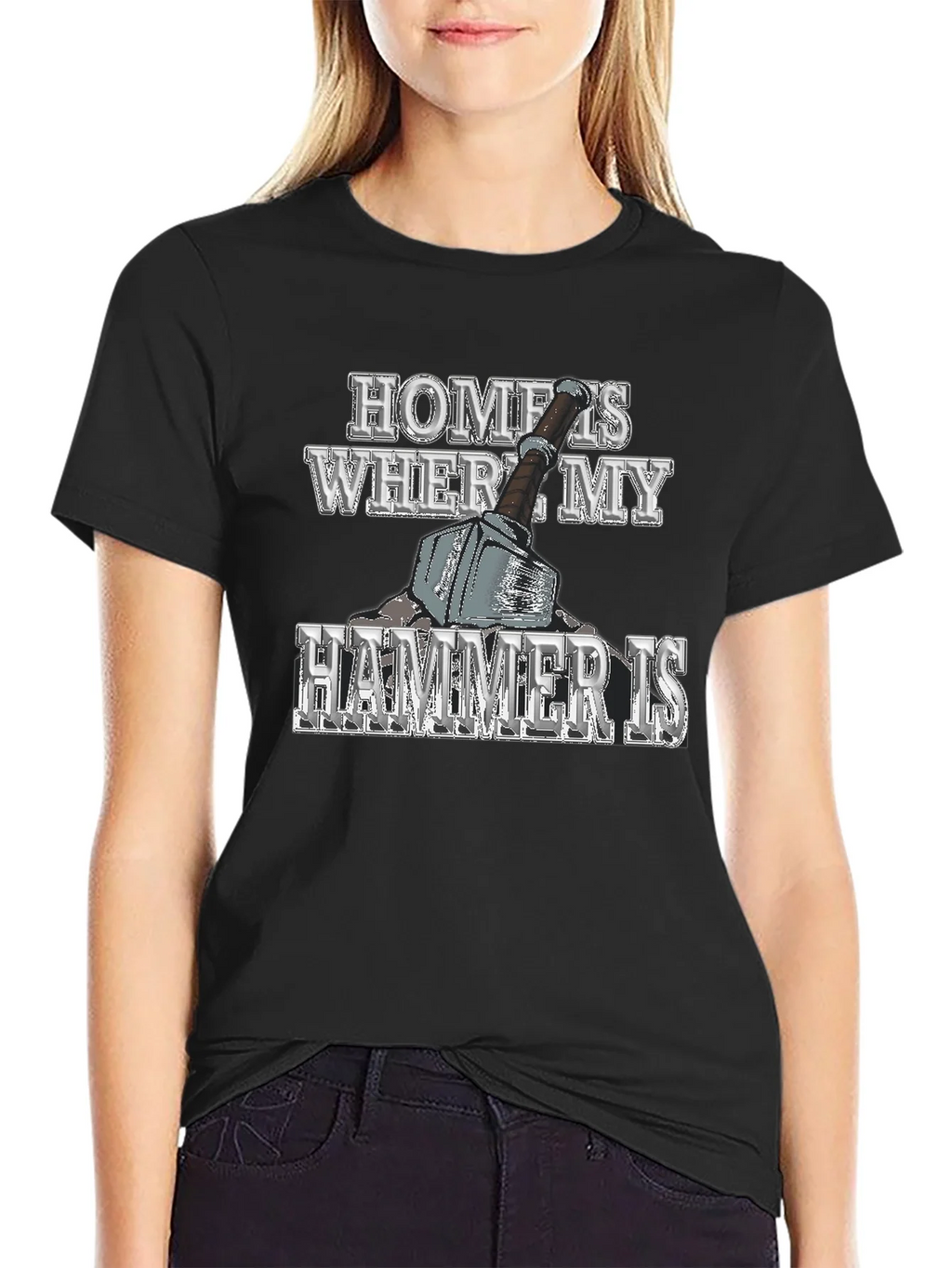 Home is Where My Hammer Is Mens Graphic T-Shirt product image 5