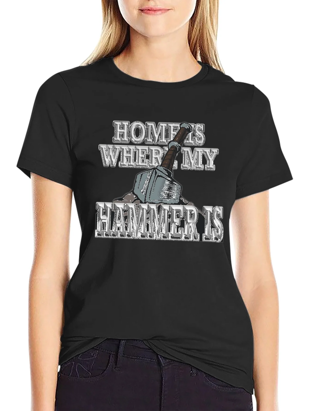 Home is Where My Hammer Is Mens Graphic T-Shirt product image 5