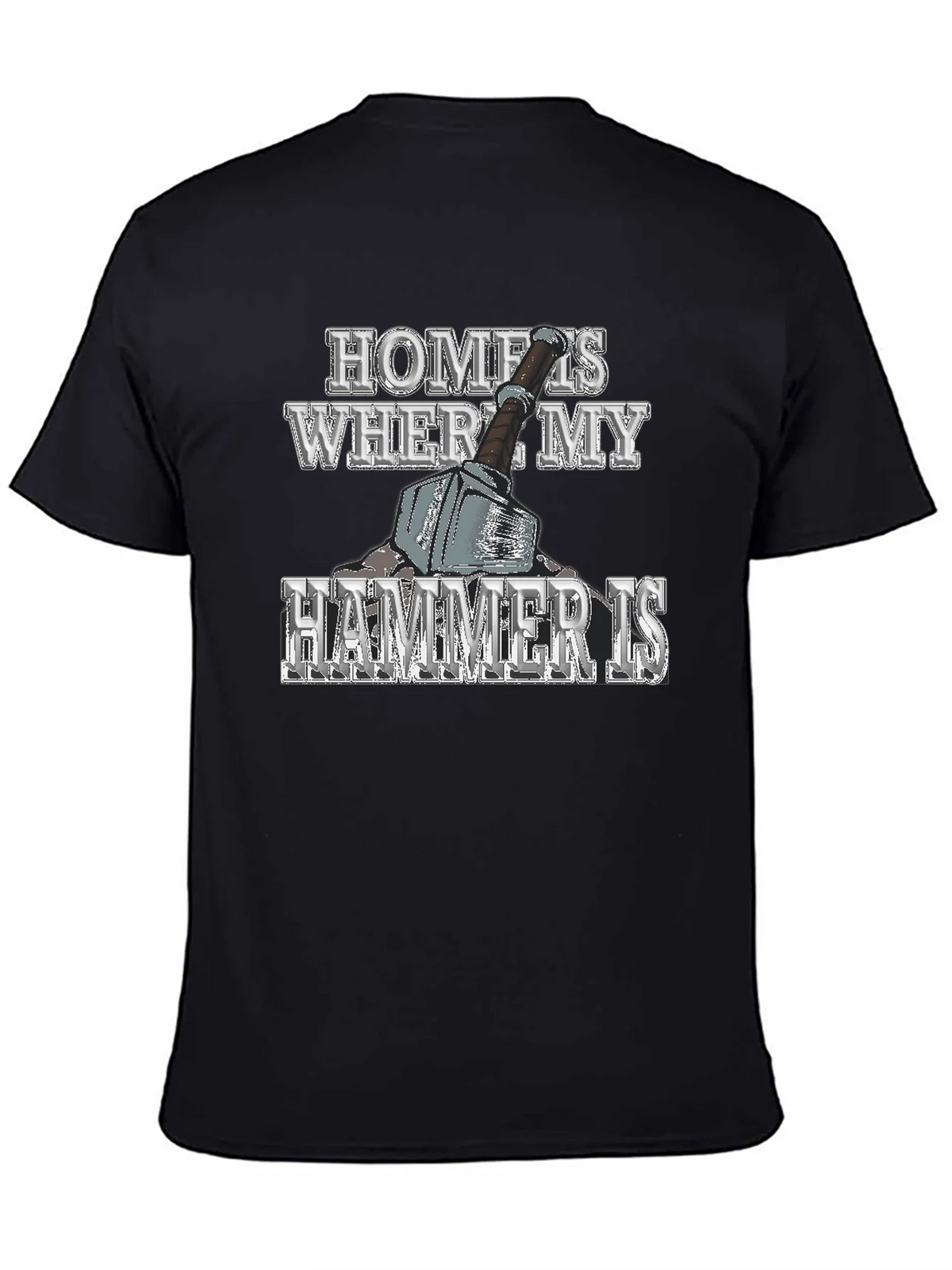 Home is Where My Hammer Is Mens Graphic T-Shirt product image 7