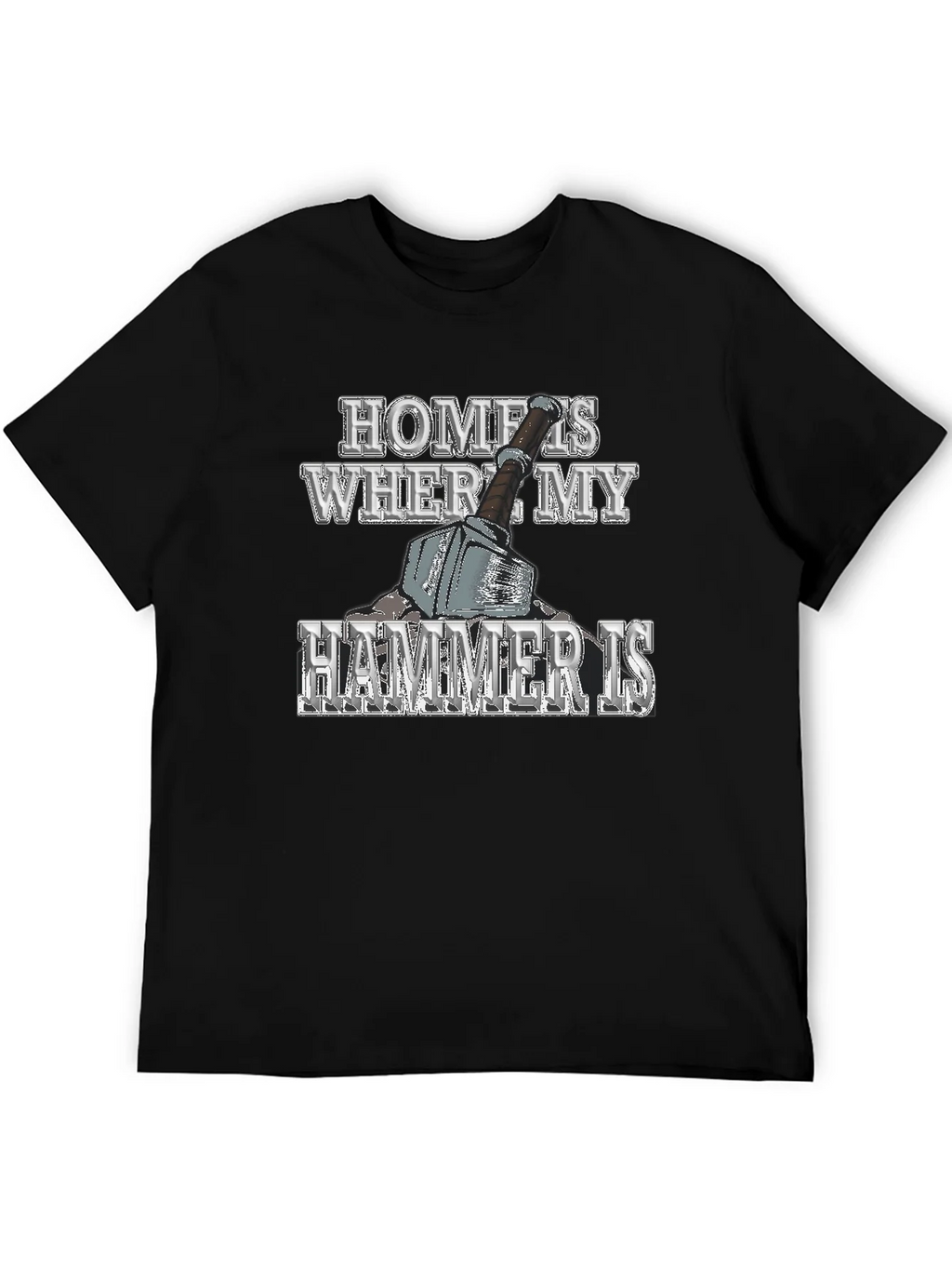 Home is Where My Hammer Is Mens Graphic T-Shirt product image 8