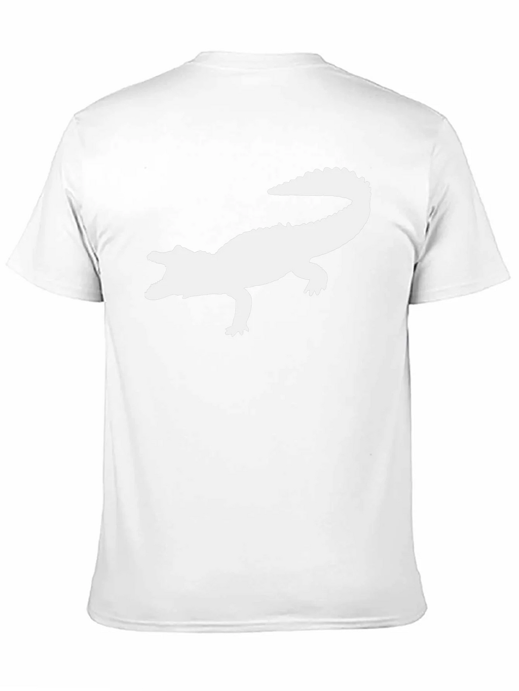 Crocodile Silhouette Graphic Tee - Black Cotton T-Shirt product image 1