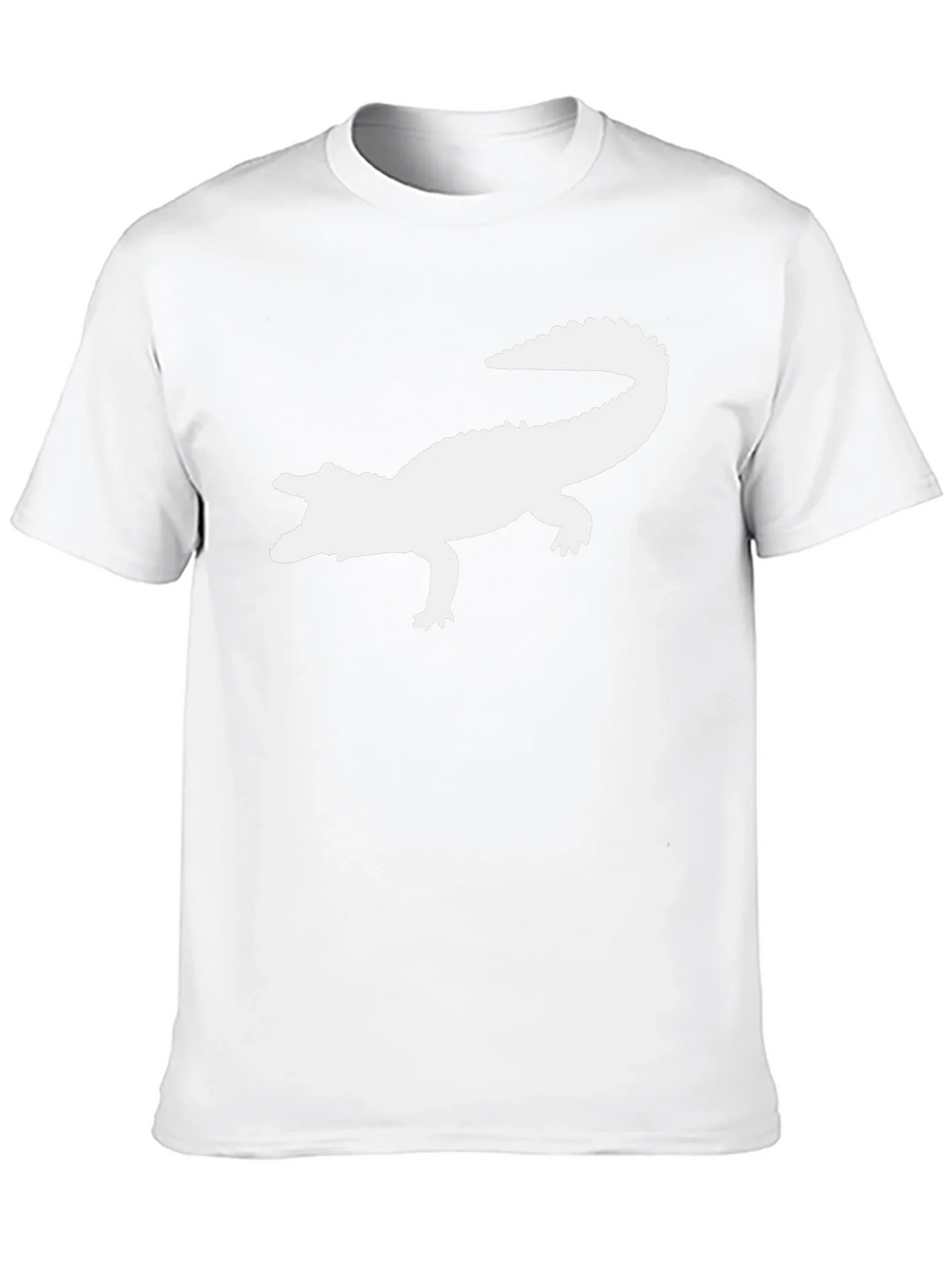 Crocodile Silhouette Graphic Tee - Black Cotton T-Shirt product image 11