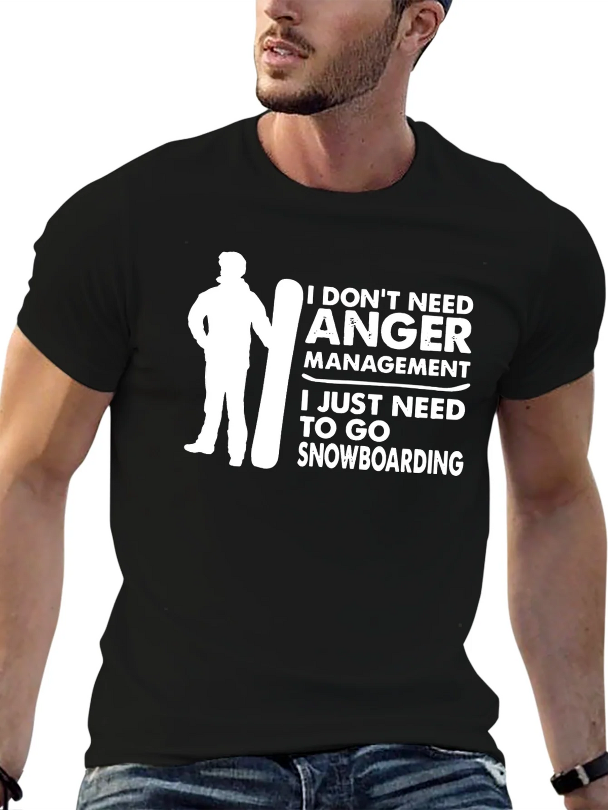 Snowboarding Humor Graphic Tee product image 9