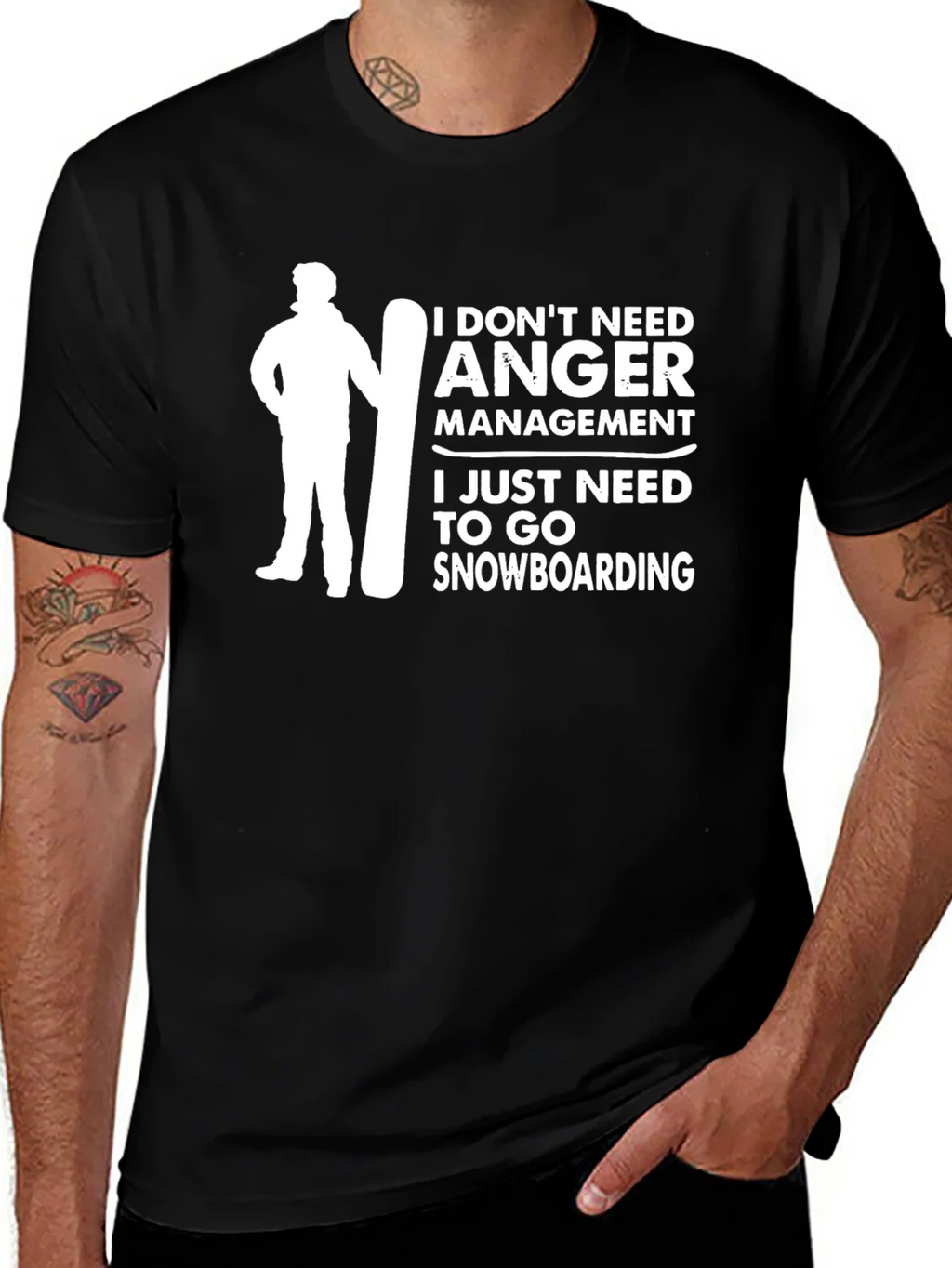 Snowboarding Humor Graphic Tee product image 1