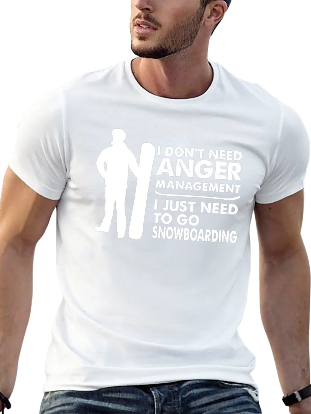 Snowboarding Humor Graphic Tee product image 4