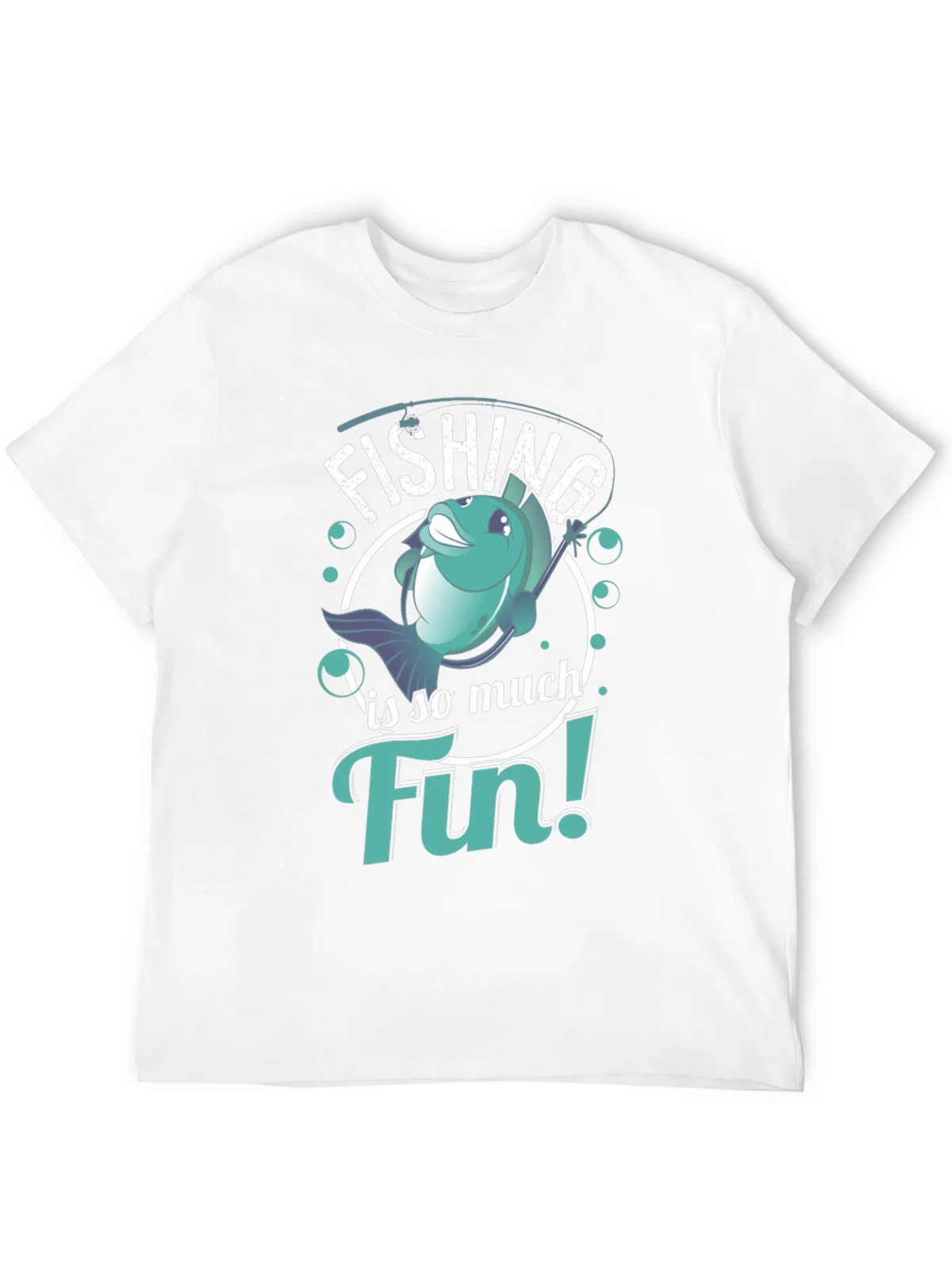 Fishing is so much Fin! T-Shirt product image 3