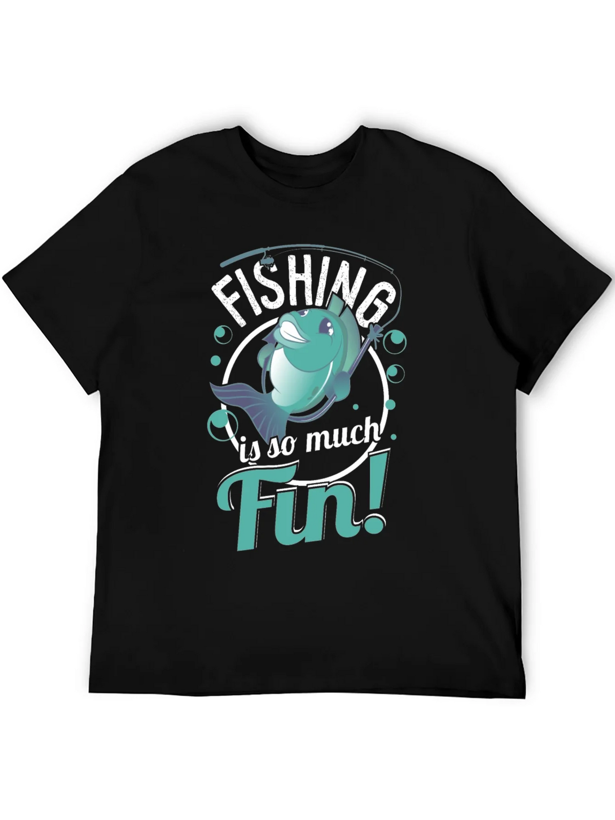 Fishing is so much Fin! T-Shirt product image 8