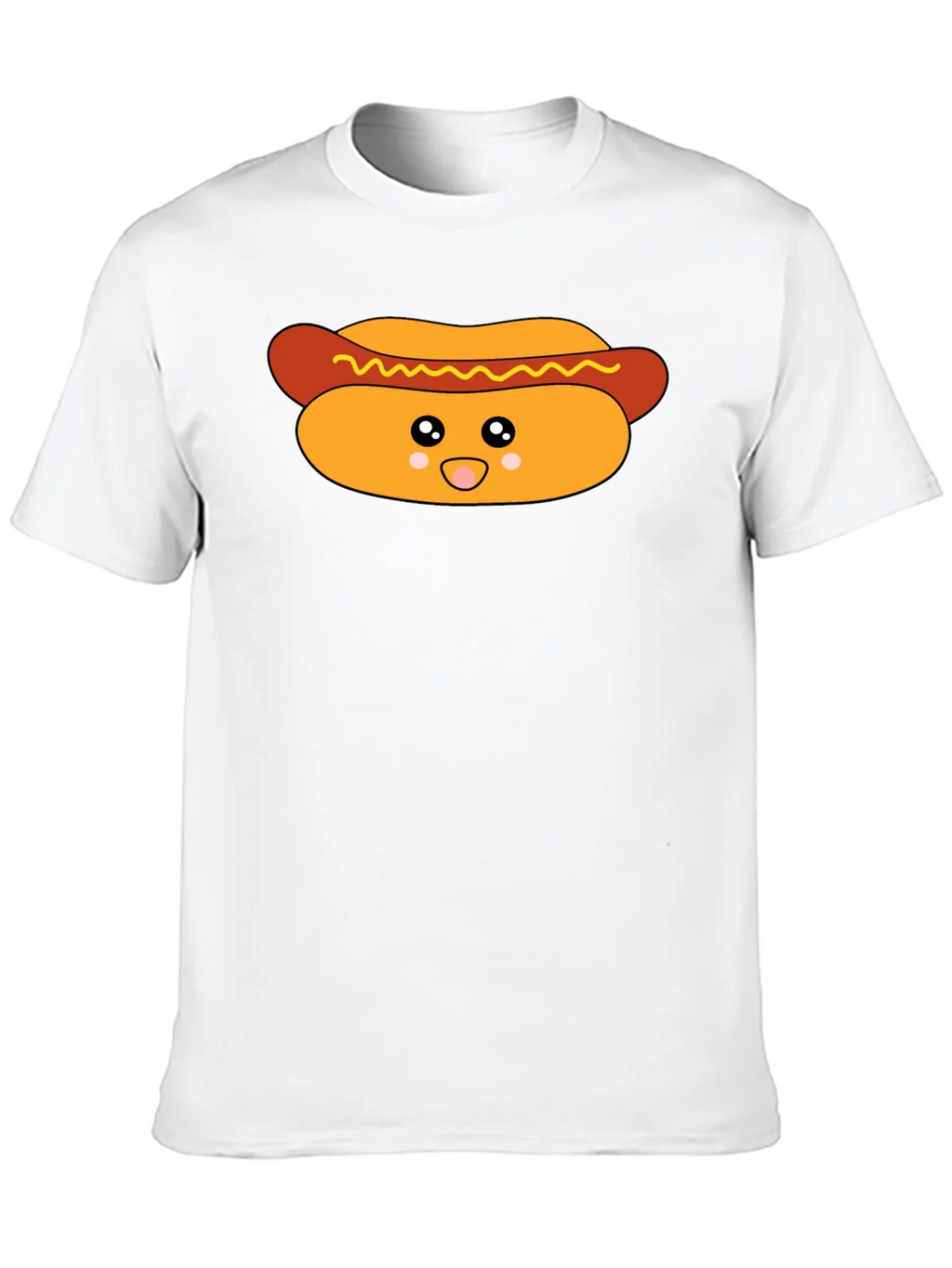 Cute Hot Dog Graphic T-Shirt - Black product image 12